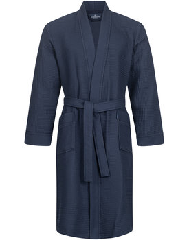 Morgenstern badjas Luca wafelstof Kimono 120cm Navy M