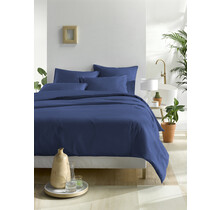 De Witte Lietaer OLIVIA Dekbedovertrek Blue indigo 240x200/220