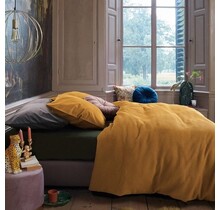 At Home by BeddingHouse Relax Dekbedovertrek - Oker 200 x 200/220 cm