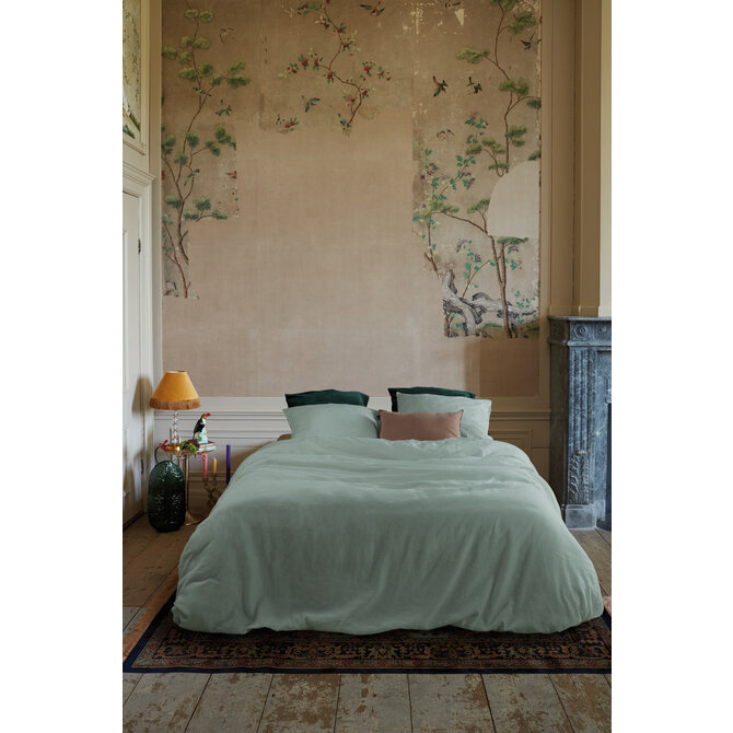 At Home by BeddingHouse Easy Dekbedovertrek - Lichtgroen 140 x 200/220 cm