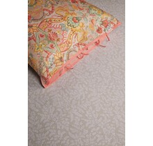 Pip Studio Leafy Hoeslaken - Kaki 140 x 200/210/220 cm Hoek hoogte: 30 cm