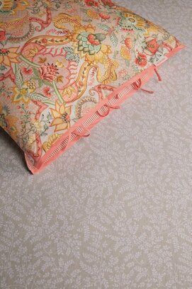 Pip Studio Leafy Hoeslaken - Kaki 160 x 200/210/220 cm Hoek hoogte: 30 cm