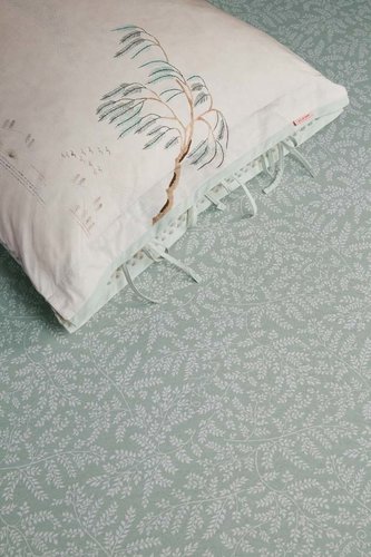 Pip Studio Pip Studio Leafy Hoeslaken - Groen 160 x 200/210/220 cm Hoek hoogte: 30 cm