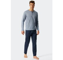 Schiesser Pyjama lang blue 176819 56/XXL
