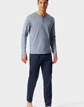 Schiesser Pyjama lang blue 176819 56/XXL