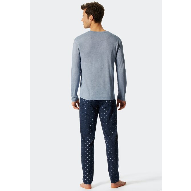 Schiesser Pyjama lang blue 176819 56/XXL