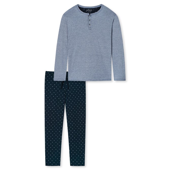 Schiesser Pyjama lang blue 176819 56/XXL