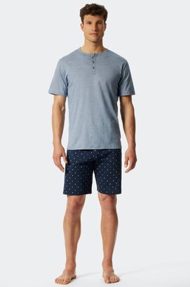 Schiesser Shortama blue 176820 56/XXL