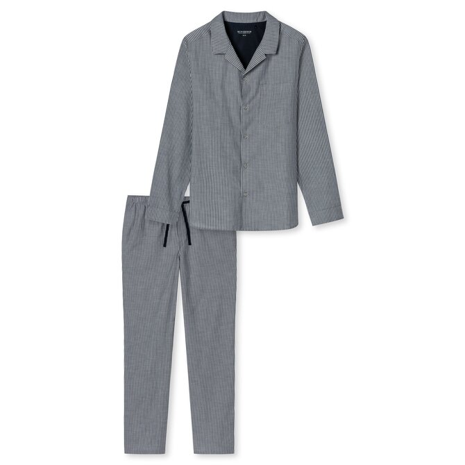 Schiesser Pyjama lang dark blue 176964 58/3XL