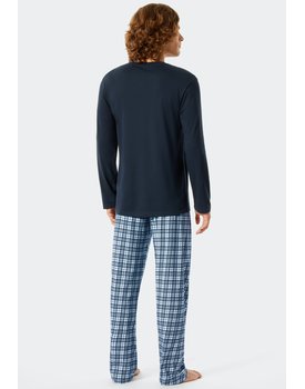 Schiesser Pyjama lang dark blue 176811 52/L