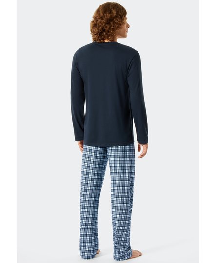 Schiesser Pyjama lang dark blue 176811 52/L