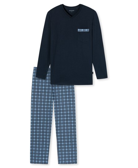 Schiesser Pyjama lang dark blue 176811 52/L