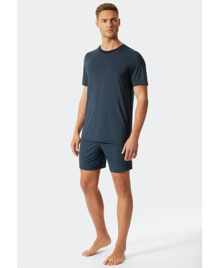 Schiesser Shortama dark blue 176699 52/L