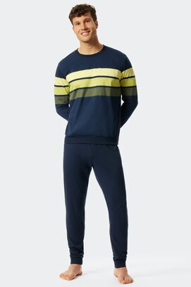 Schiesser Pyjama lang lime green 176817 52/L