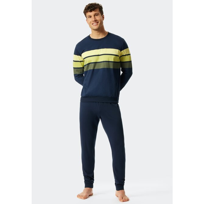 Schiesser Pyjama lang lime green 176817 52/L