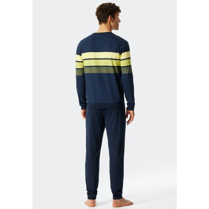 Schiesser Pyjama lang lime green 176817 52/L