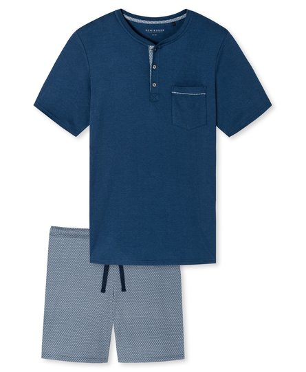 Schiesser Shortama blue 176685 56/XXL