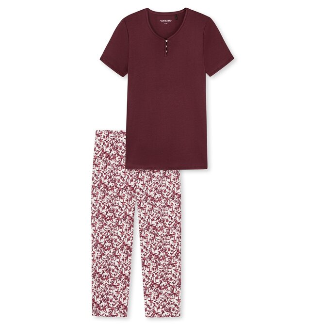 Schiesser Pyjama 3/4, korte mouw plum 176994 42/XL