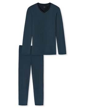 Schiesser Pyjama lang dark blue 176698 48/S