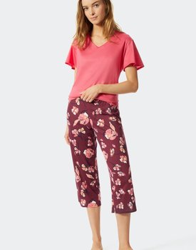 Schiesser Pyjama 3/4, korte mouw plum 176982 38/M