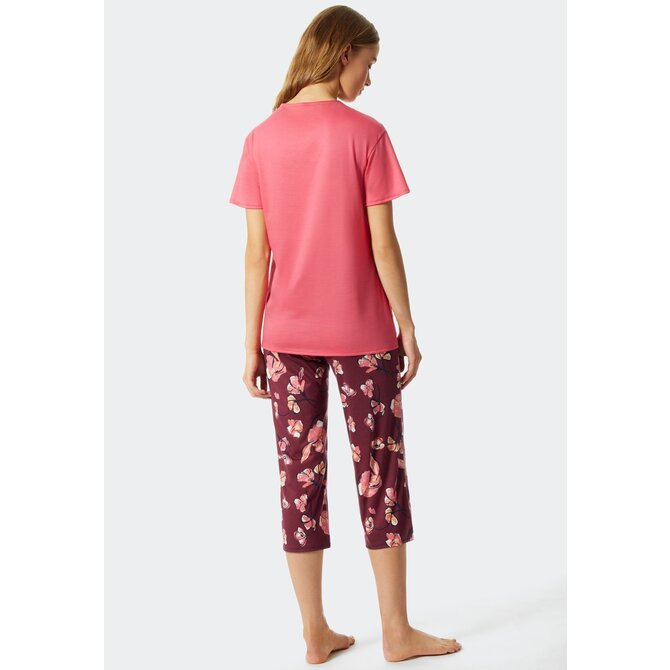 Schiesser Pyjama 3/4, korte mouw plum 176982 44/XXL