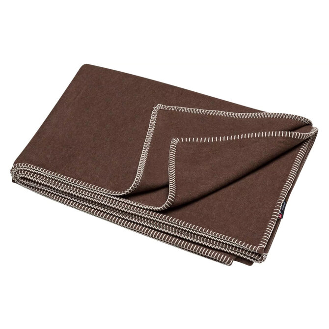 David Fussenegger SYLT Katoenen Deken Uni mocca 200x140cm David Fussenegger SYLT Katoenen Deken Uni mocca 200x140cm