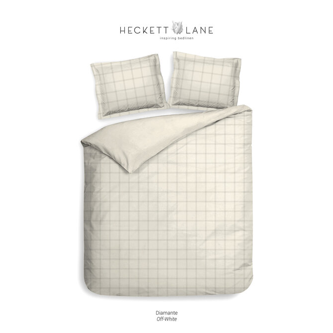 Heckett & Lane Diamante Dekbedovertrek 140 Off-White
