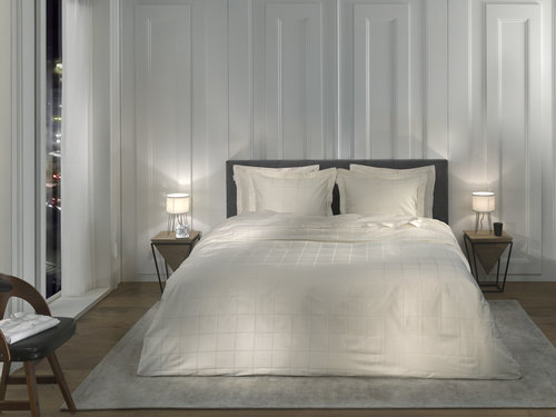 Heckett & Lane Heckett & Lane Diamante Dekbedovertrek 240 Off-White afbeelding