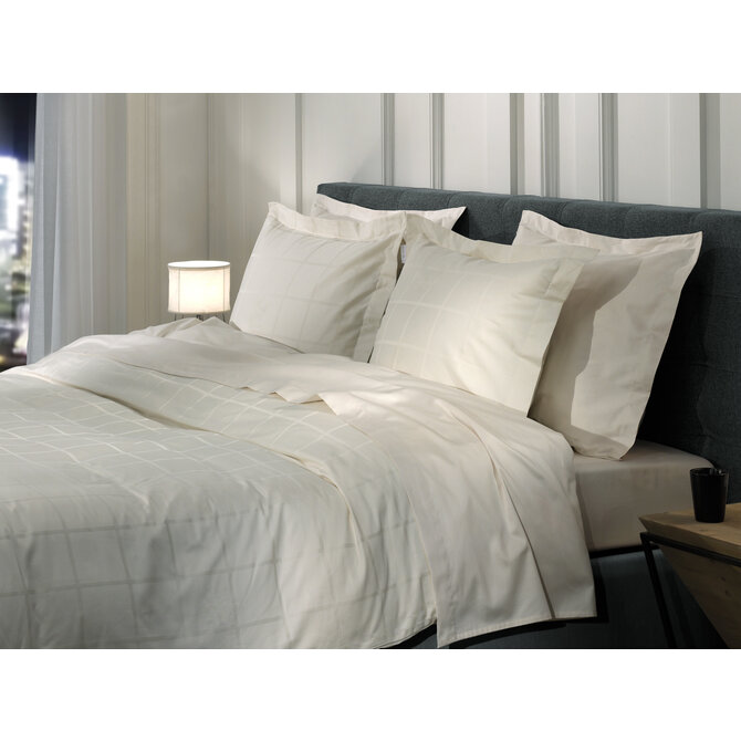 Heckett & Lane Diamante Dekbedovertrek 240 Off-White