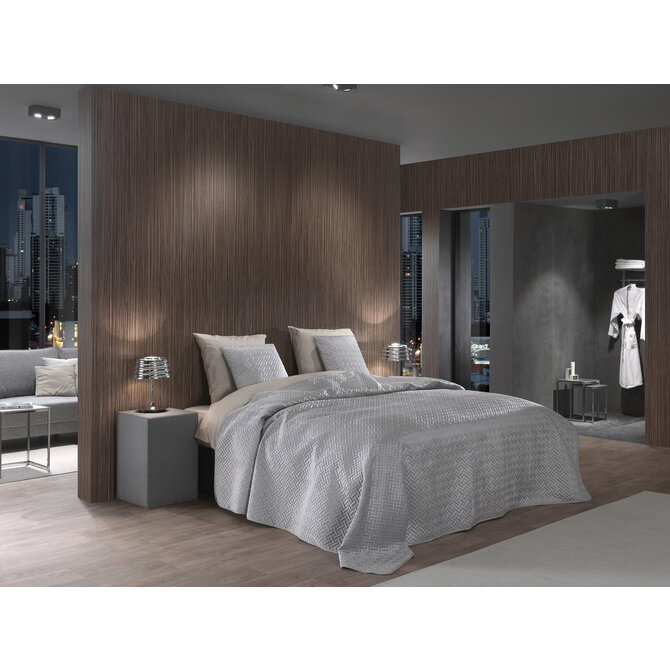 Heckett & Lane Audrey Bedsprei 180x260 Ash Grey