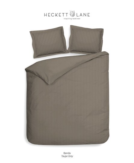 Heckett & Lane Banda Dekbedovertrek 200x200/220 Taupe Grey