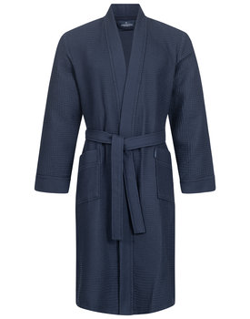 Morgenstern badjas Luca wafelstof Kimono 120cm Navy S