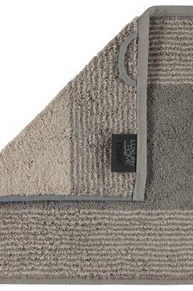 Cawö Two-Tone Gezichtsdoekje Grafiet 30x30