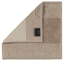 Cawö Two-Tone Gezichtsdoekje Zand 30x30