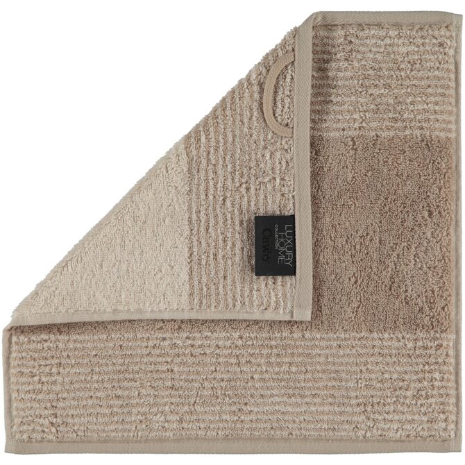 Cawö Two-Tone Gezichtsdoekje Zand 30x30 Cawö Two-Tone Gezichtsdoekje Zand 30x30