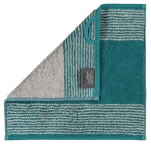 Cawö Two-Tone Gezichtsdoekje smaragd