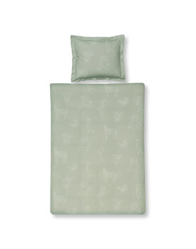 Vandyck ANIMAL KIDS 1-persoons (140x200/220  ) pale olive