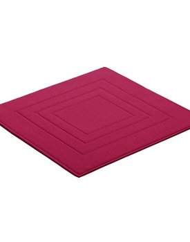 Vossen Bidetmat Feeling cranberry 60x60