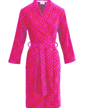 Carl Ross badjas kimono 485110 deep red/pink 40/42