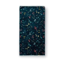 Pip Studio Les Fleurs Badhanddoek - Donkerblauw 70 x 140 cm