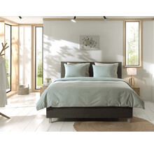 Yellow Chambray Dekbedovertrek 200x200/220 Jade Green