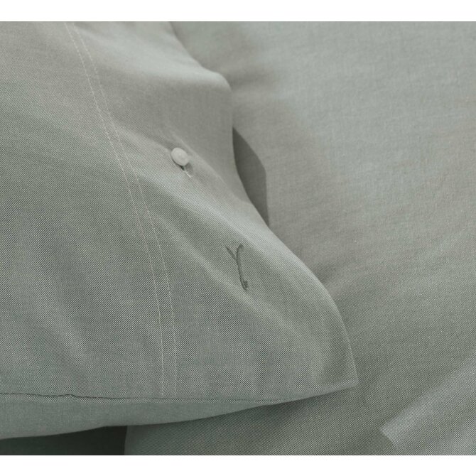 Yellow Chambray Dekbedovertrek 240x200/220 Jade Green