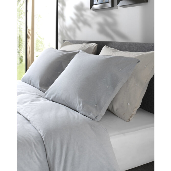 Yellow Chambray Dekbedovertrek 200x200/220 Providence Blue