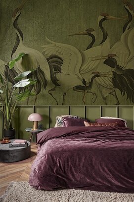 At Home by Beddinghouse Forgotten  Aubergine 200x200/220 cm