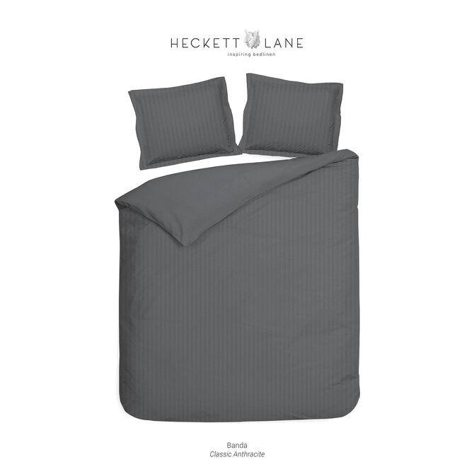 Heckett & Lane Banda Dekbedovertrek 240x200/220 Classic Anthracite