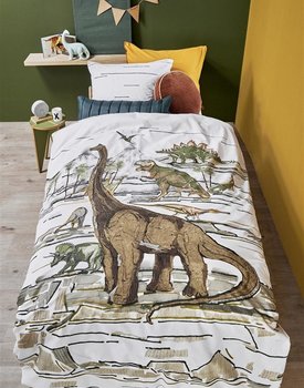 Beddinghouse x Hanneke de Jager Dinosaurs  Natural 140 x 200/220 cm