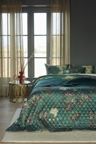Beddinghouse Beddinghouse x Van Gogh Peonies Green 180x260 cm sprei afbeelding