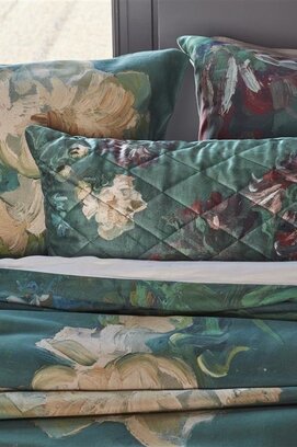 Beddinghouse x Van Gogh Peonies Cushion  Green 40x60 cm sierkussen