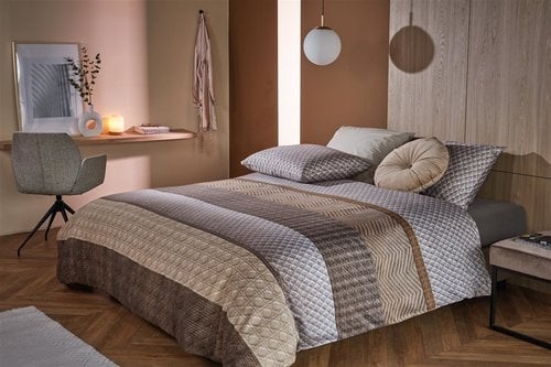 Kardol Verstraten Kardol Quilted Dekbedovertrek Naturel 60 x 70 cm