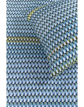 Kardol Rhythm Dekbedovertrek - Blauw Groen 260 x 200/220 cm
